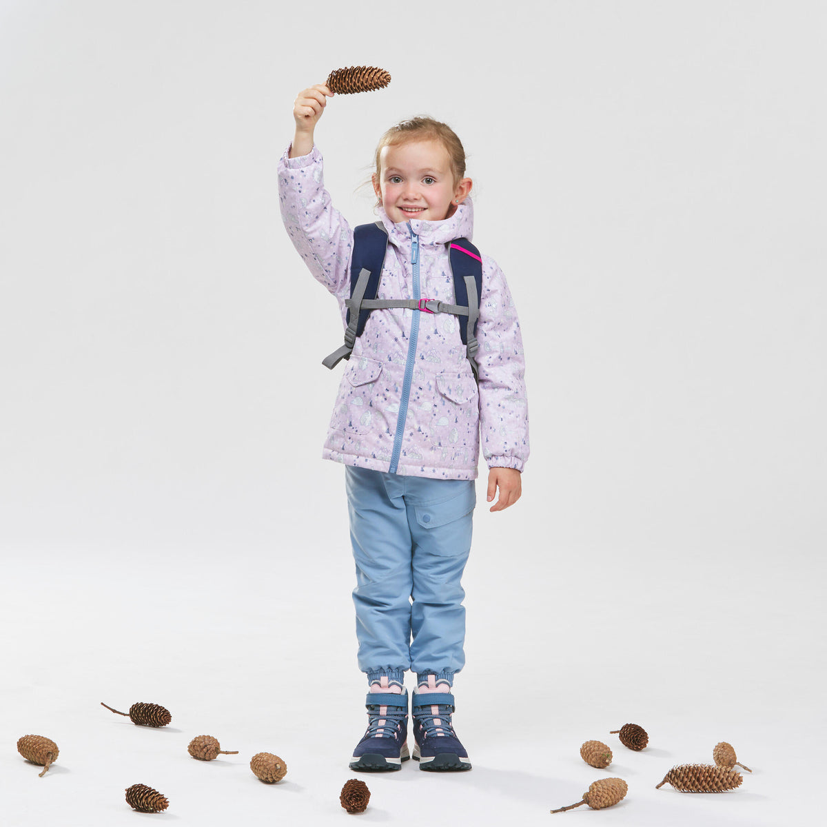 Quechua Children's Warm Water-repellent Hiking Trousers - SH100 - Age 2