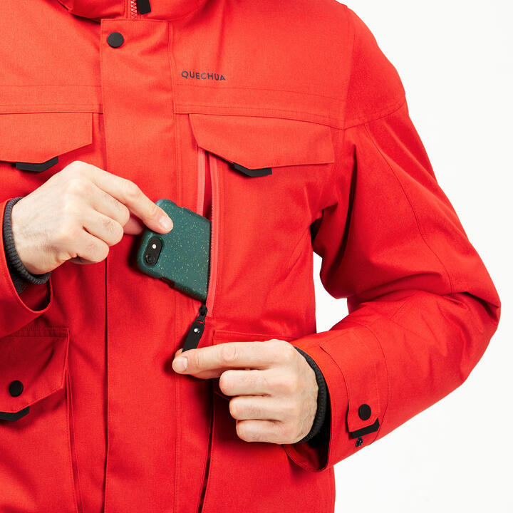 Quechua Refurbished Mens Waterproof Winter Hiking Jacket
