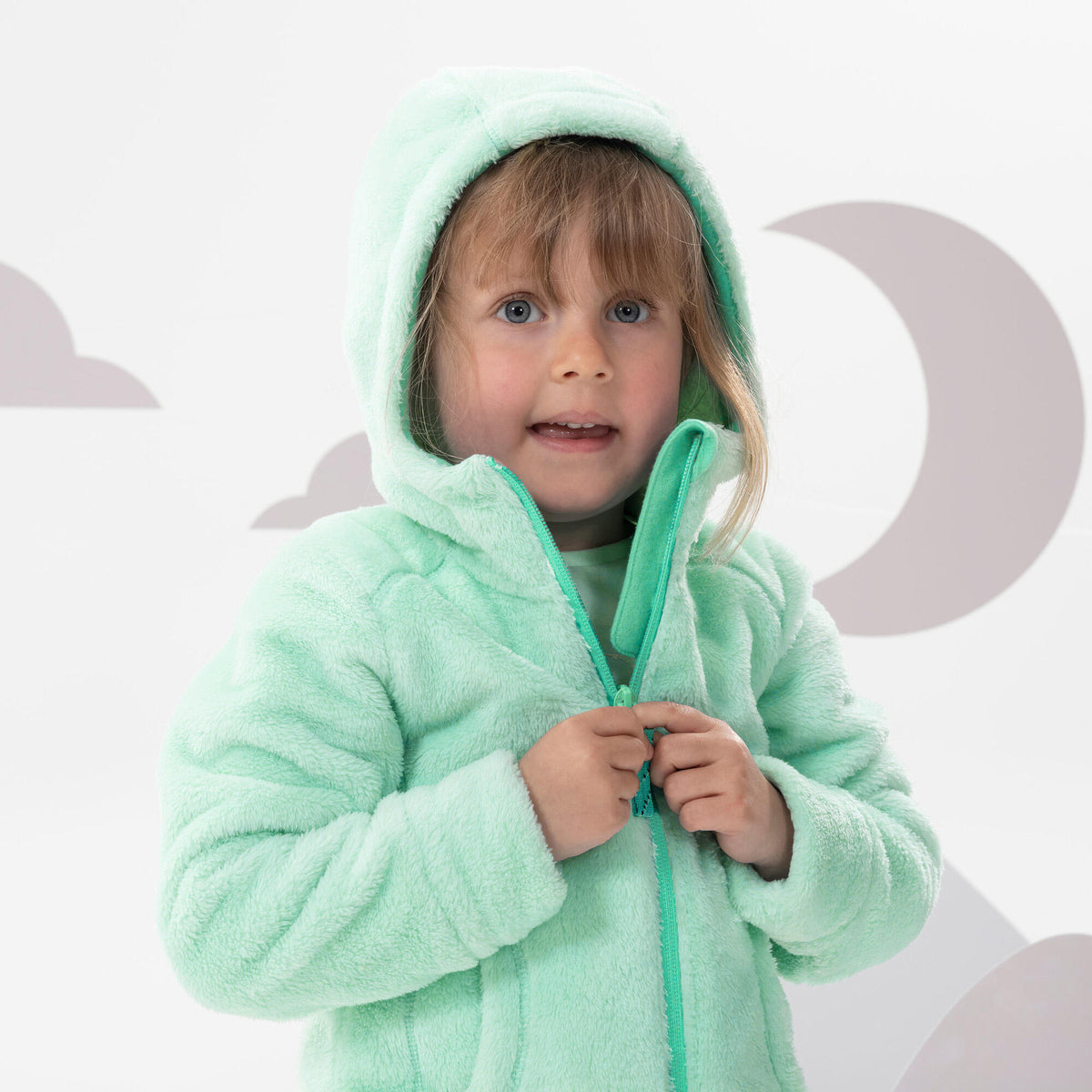 Quechua Kids’ Warm Hiking Fleece Jacket - MH500 Aged 2-6