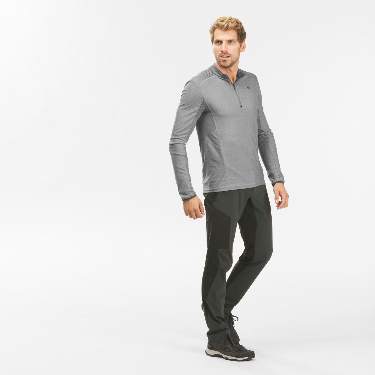 Quechua Men's Hiking Synthetic Long-Sleeved T