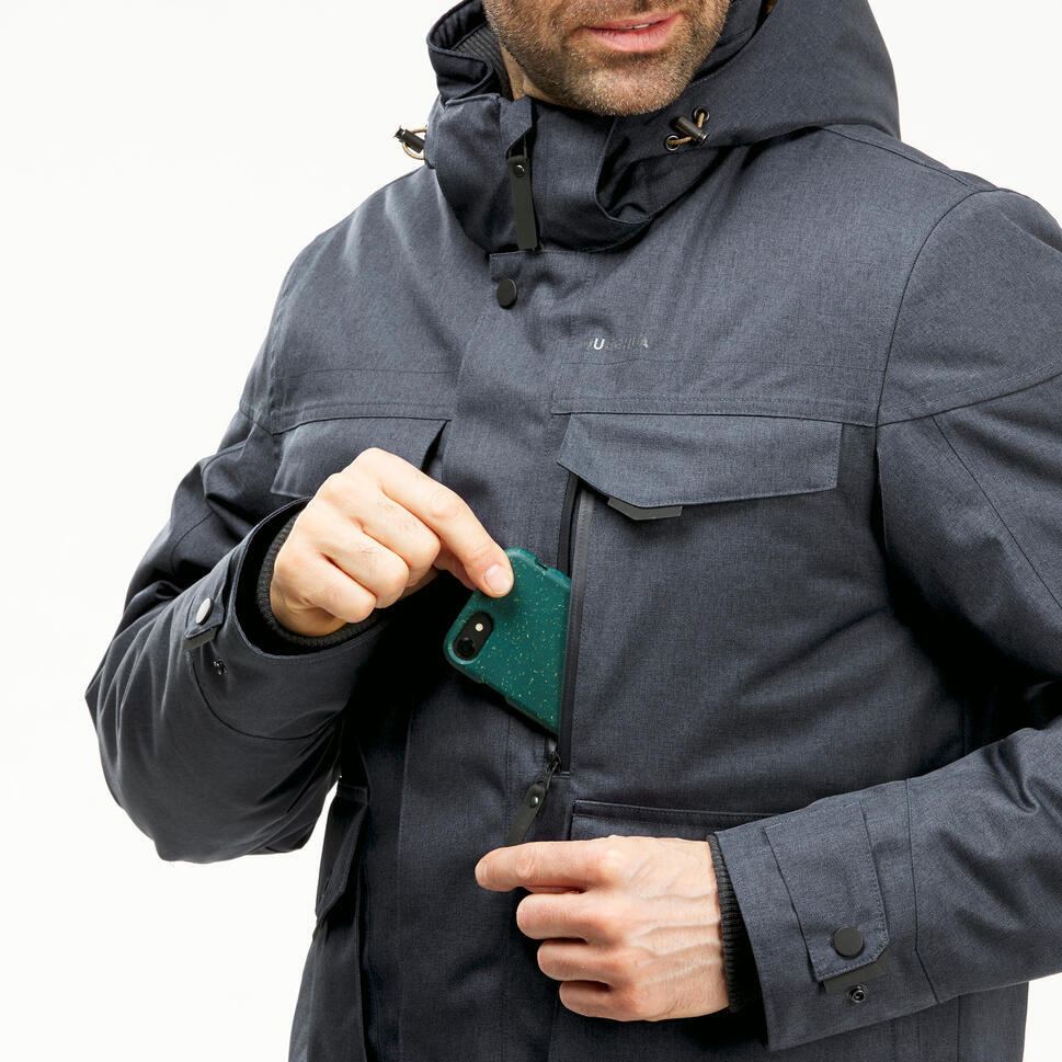 Quechua Refurbished Mens Waterproof Winter Hiking Jacket - XL