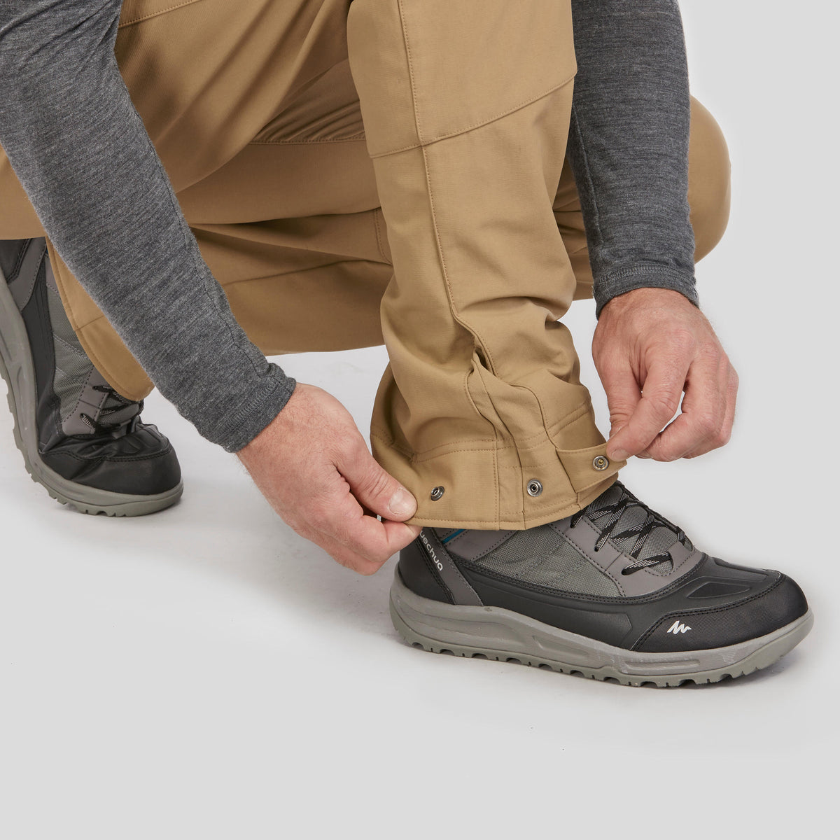 Quechua MEN'S WARM WATER-REPELLENT HIKING TROUSERS - SH100 X