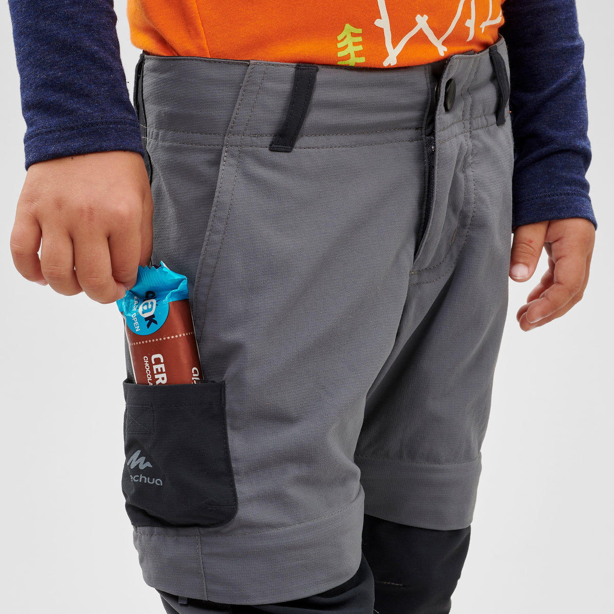 Quechua Kids' Hiking Zip-Off Trousers MH500 2