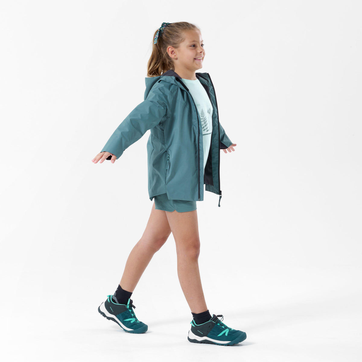 Quechua Kids’ Hiking Waterproof Jacket MH500 7-15 Years 
