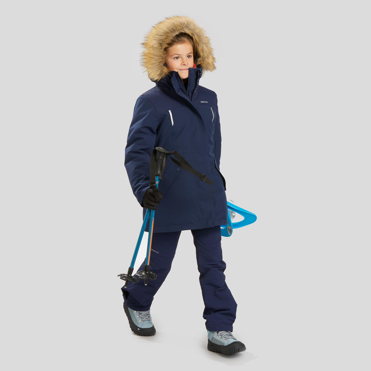 Quechua KIDS’ WARM AND WATERPROOF HIKING PARKA - SH900 -17°C - 7