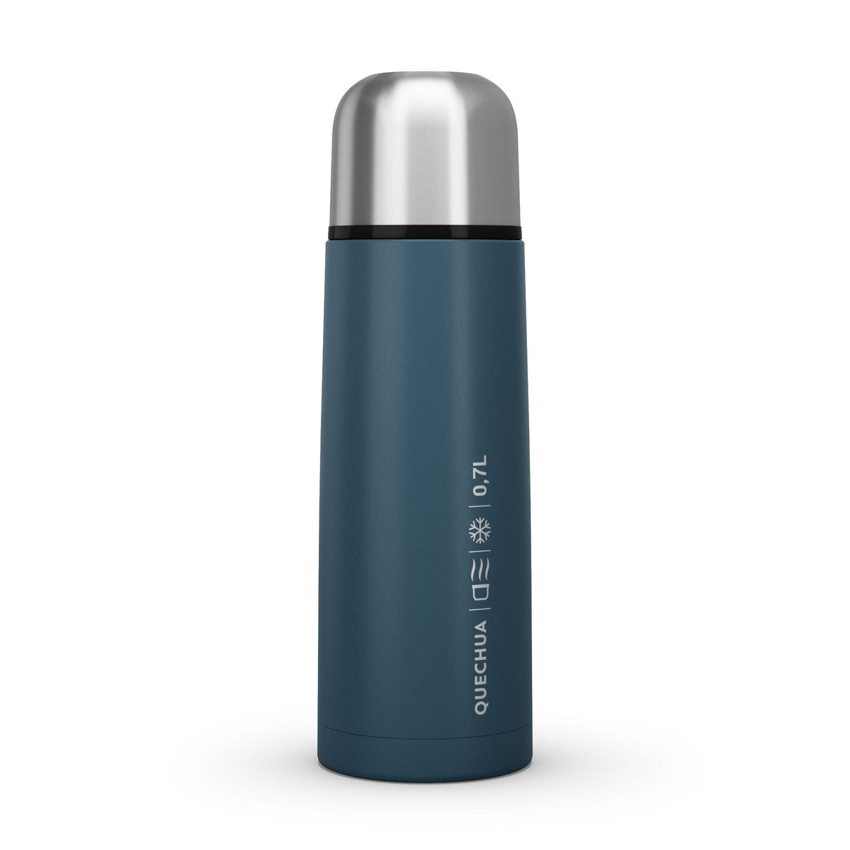 Quechua Stainless Steel Isothermal Hiking Bottle 0.7 Litre Blue