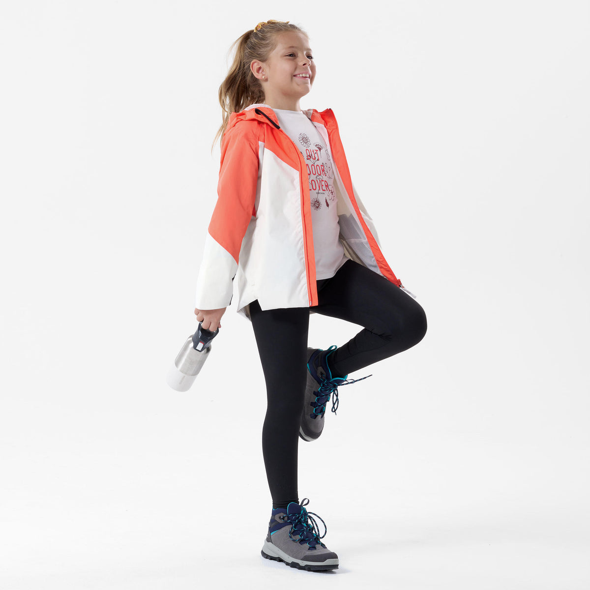 Quechua Kids’ Hiking Waterproof Jacket MH500 7-15 Years 