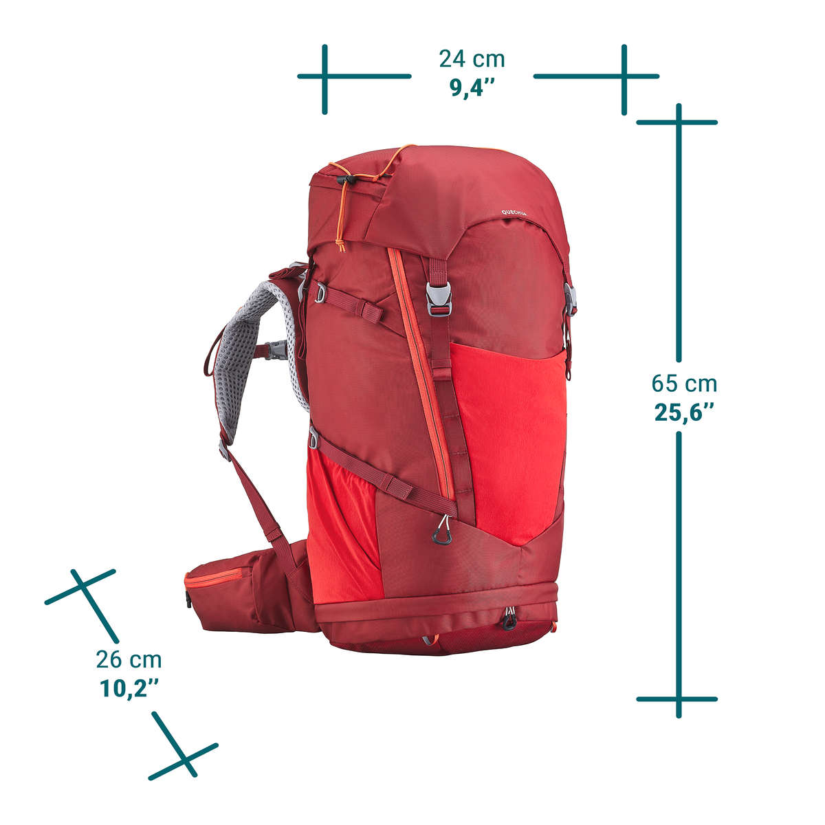 Quechua Children's Hiking/Trekking 40+10L Backpack MH500