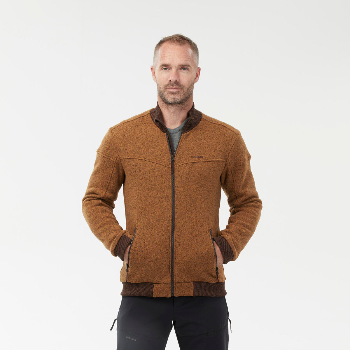Quechua Men’s Warm Fleece Hiking Jacket 