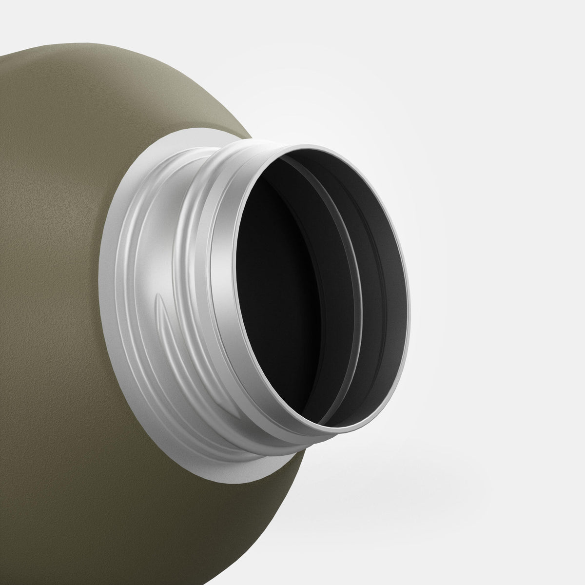 Quechua Stainless Steel Hiking Flask With Screw Cap MH100 1.5 L Khaki