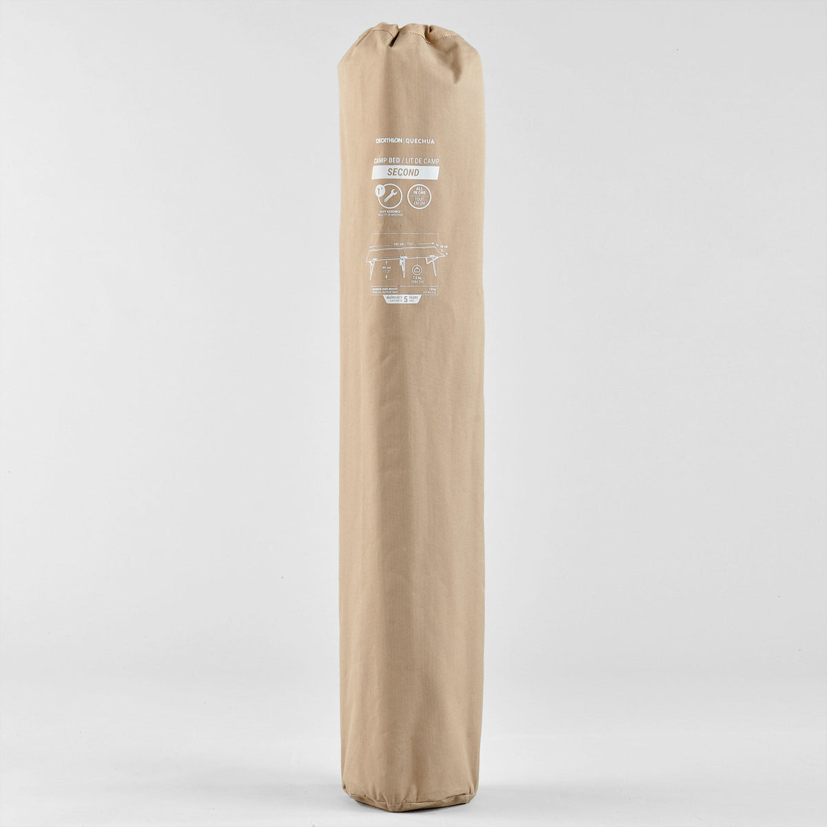Quechua CAMP BED FOR CAMPING - CAMP BED SECOND 65 CM - 1 PERSON