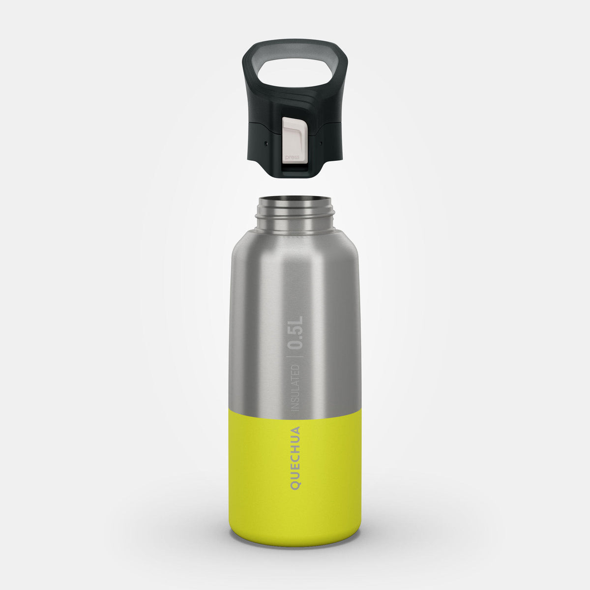 Quechua Isothermal Stainless Steel Hiking Flask MH500 0.5 L Turquoise