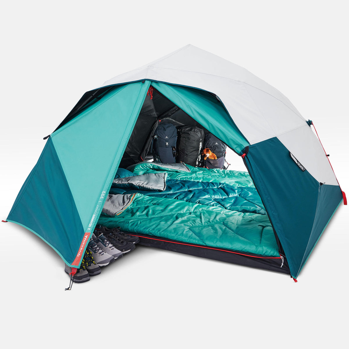 Quechua 3 Man Blackout Tent - 2 Seconds Easy F&B