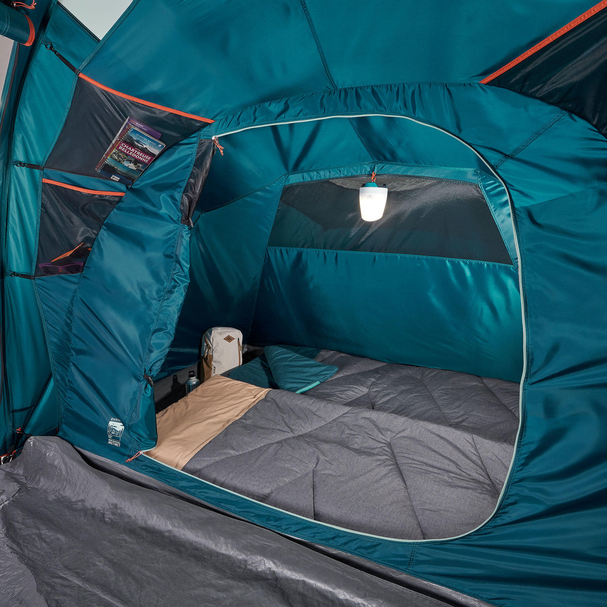 Quechua 4 Man Tent With Poles - Arpenaz 4.2