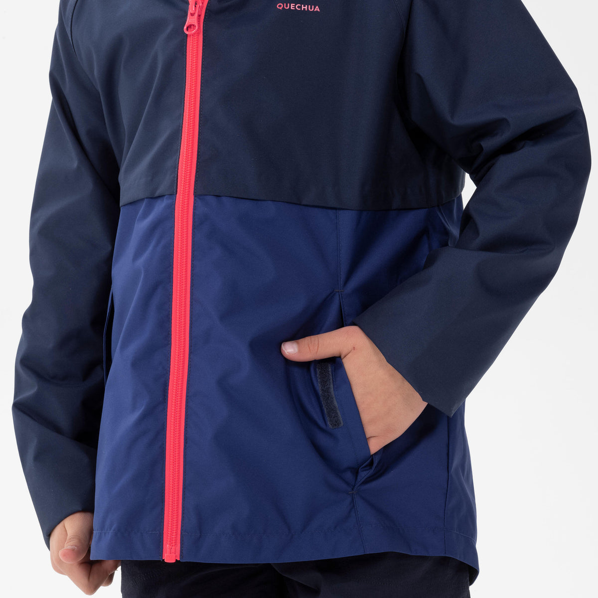 Quechua Kids’ Waterproof Hiking Jacket - MH500 Aged 7-15 