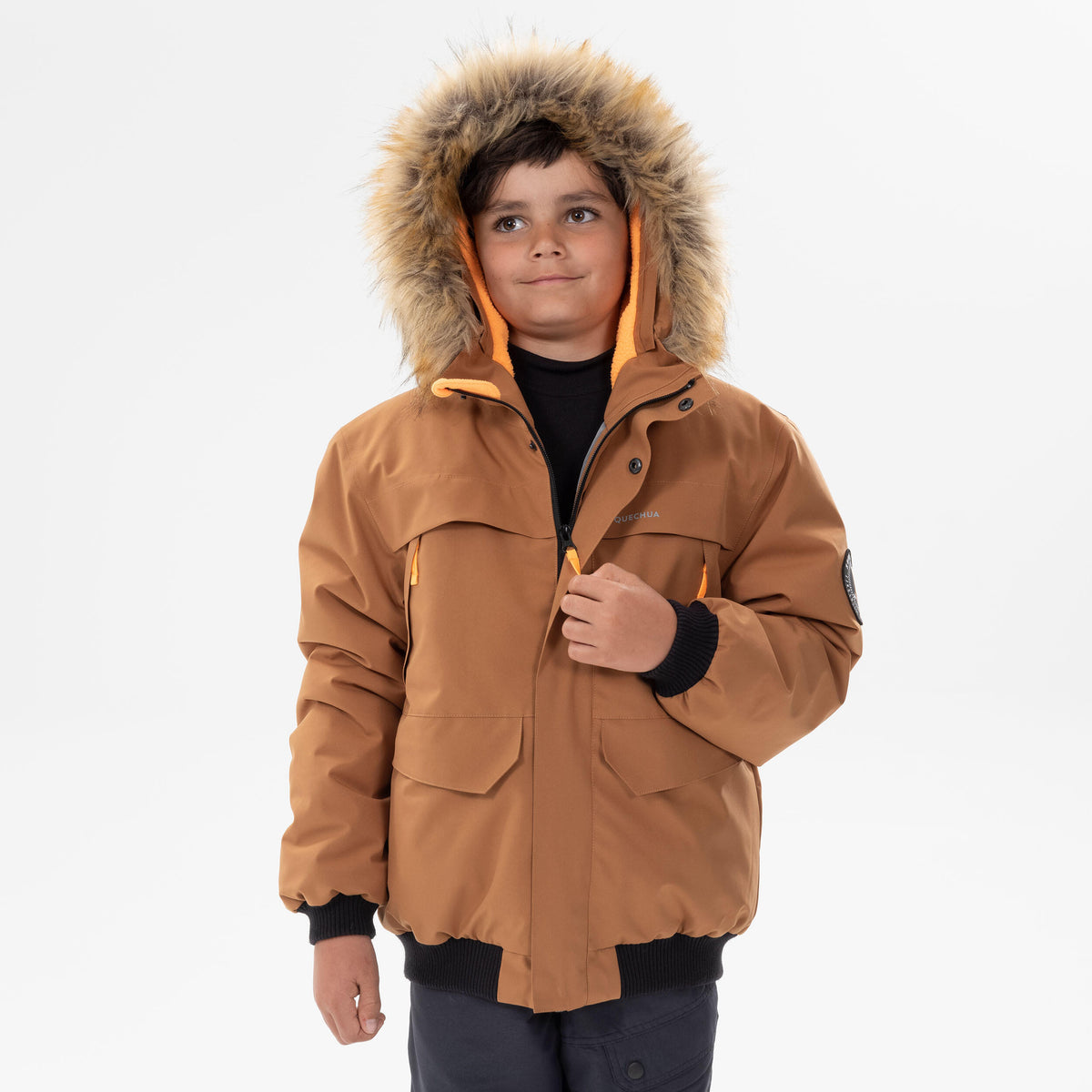 Quechua KIDS’ WARM AND WATERPROOF HIKING JACKET - SH100 -6.5°C - 7