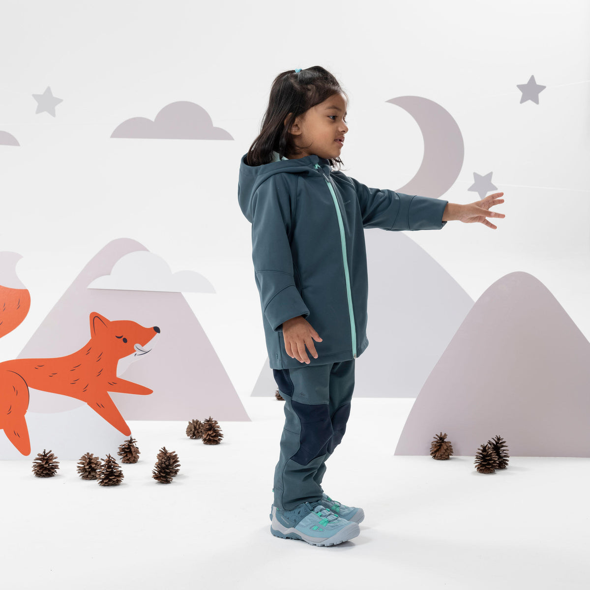 Quechua Kids’ Softshell Hiking Jacket MH550 2-6 Years 