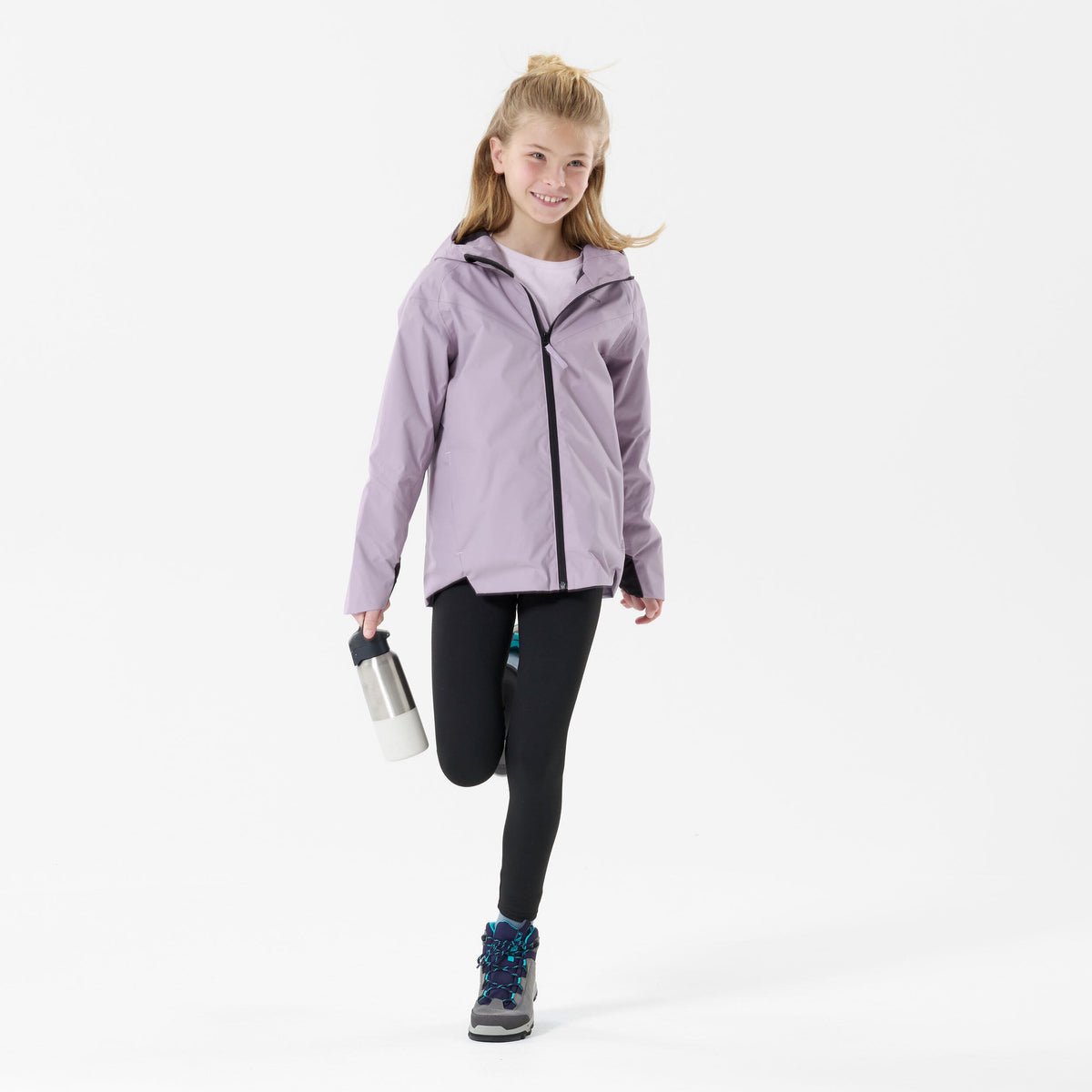 Quechua Kids’ Hiking Waterproof Jacket MH500 7-15 Years 