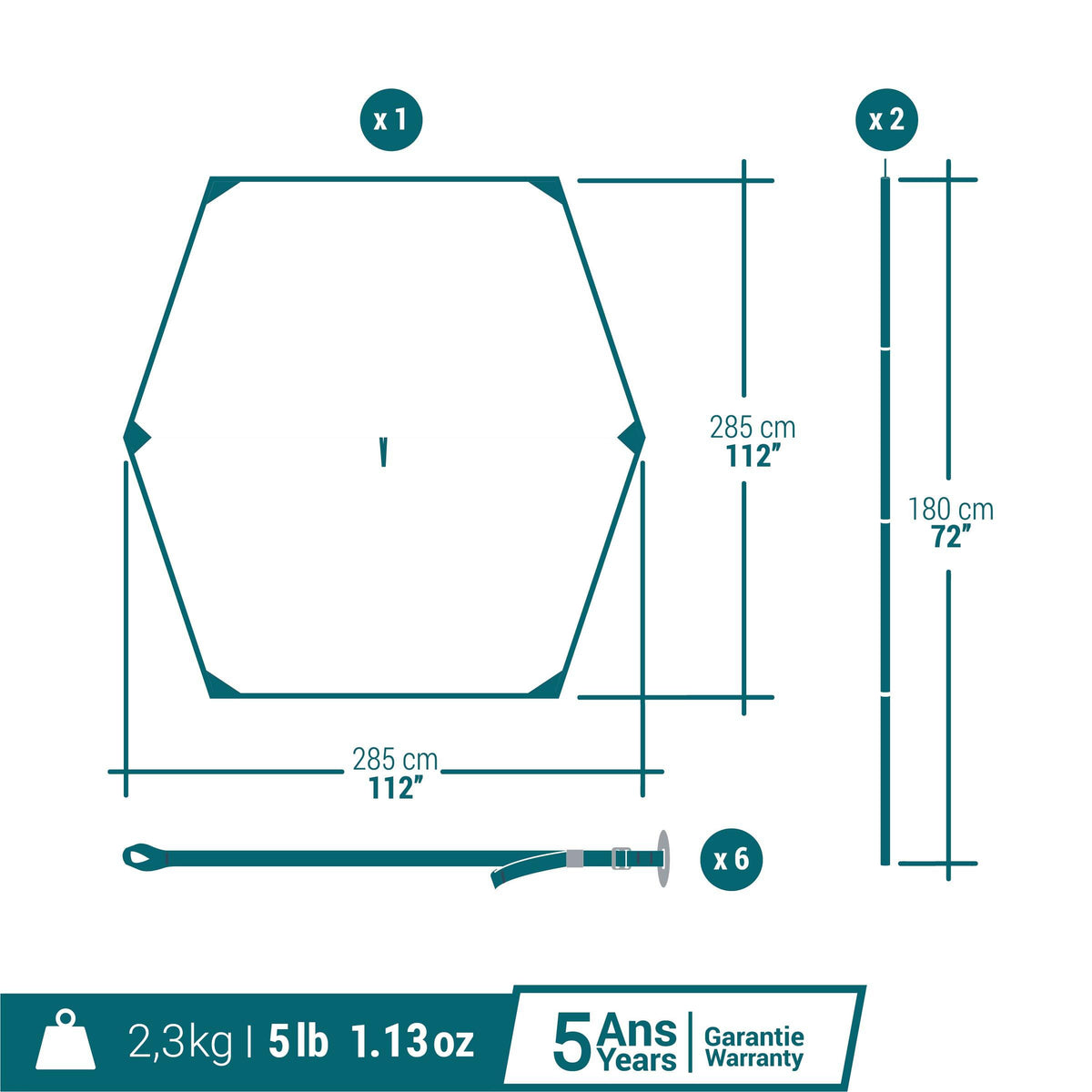 Quechua Camping Tarp 