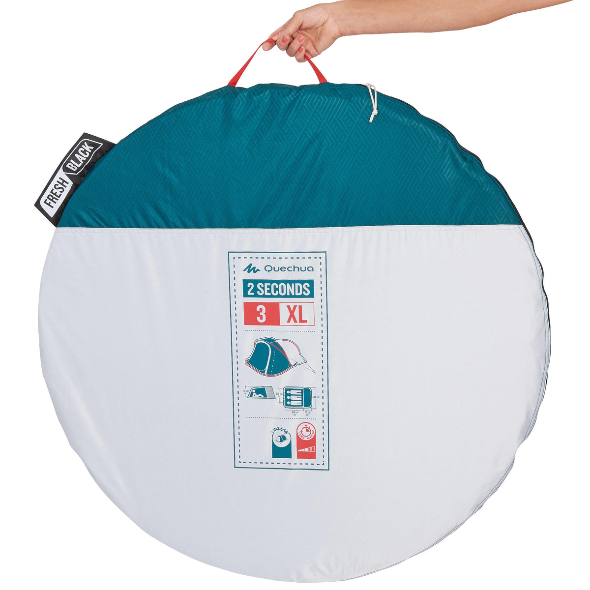 Quechua 3 Man Pop-Up Blackout Tent 