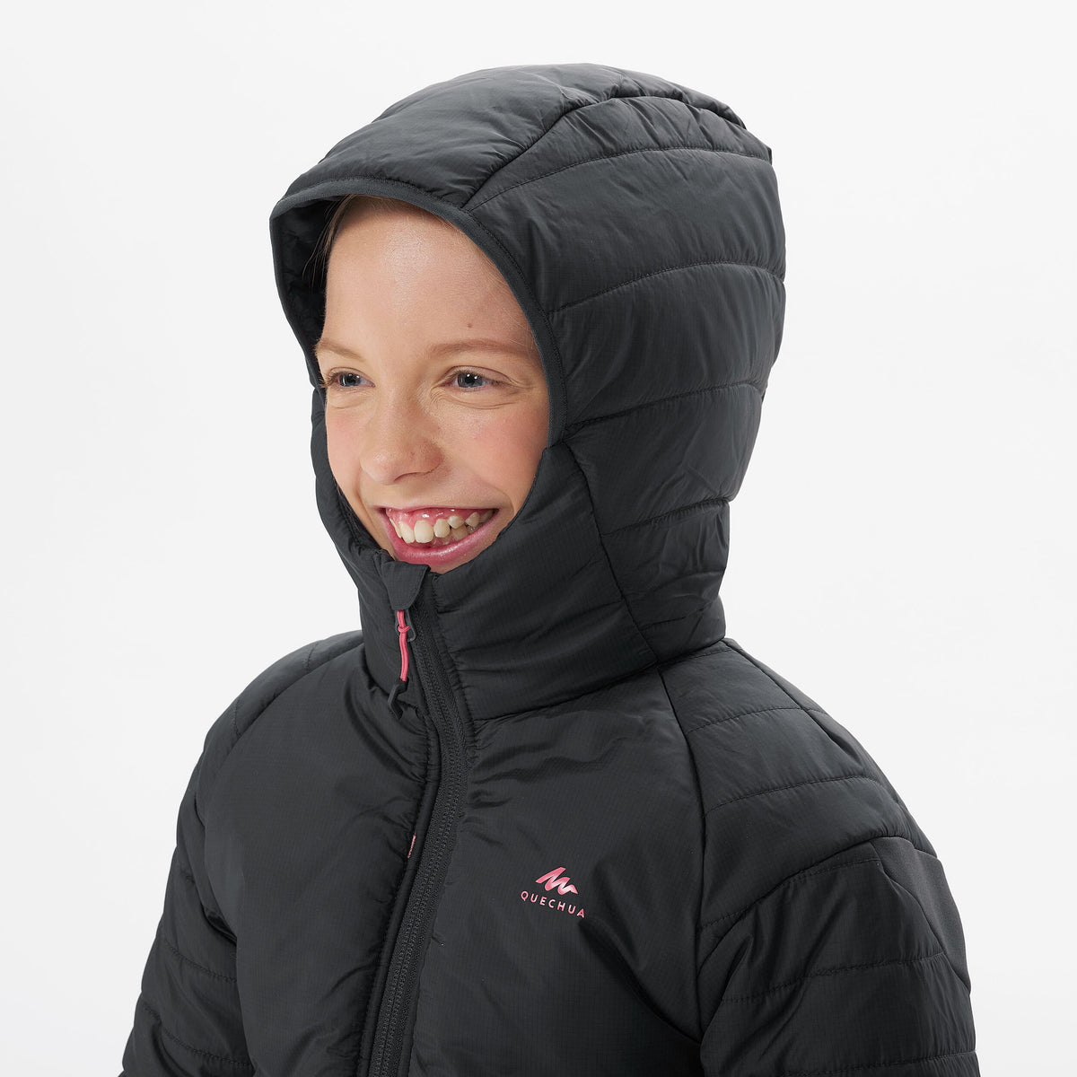 Quechua KIDS’ PADDED HIKING JACKET AGES 7-15 - HYBRID 