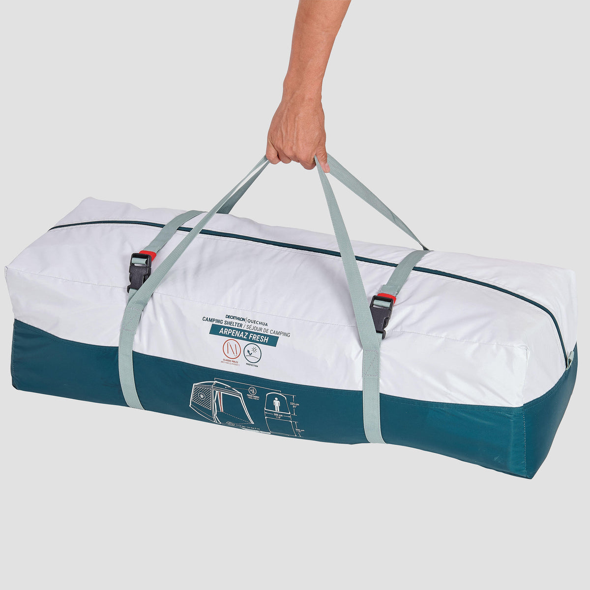 Quechua 10 Man Camping Living Room - Arpenaz Base Fresh