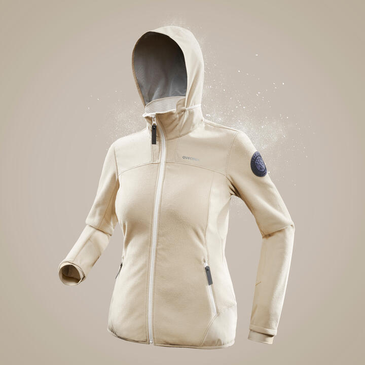 Quechua Refurbished Womens Warm Fleece Hiking Jacket - Sh500 