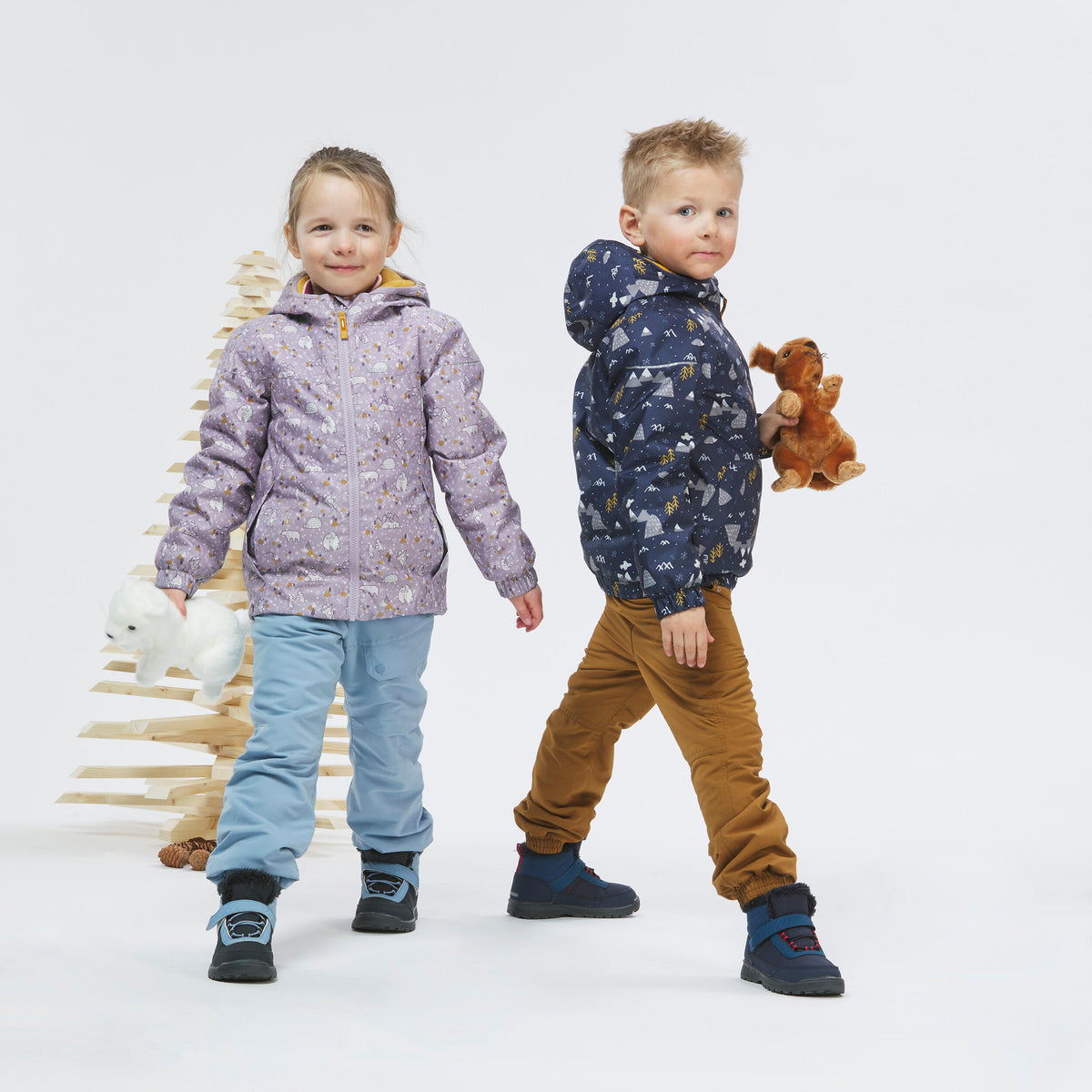 Quechua KIDS’ WATERPROOF WINTER HIKING JACKET - SH100 - 2