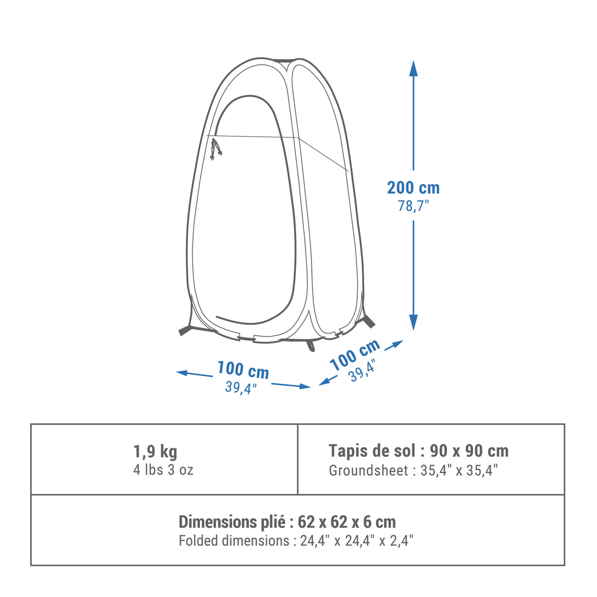 Quechua CAMPING SHOWER CUBICLE 