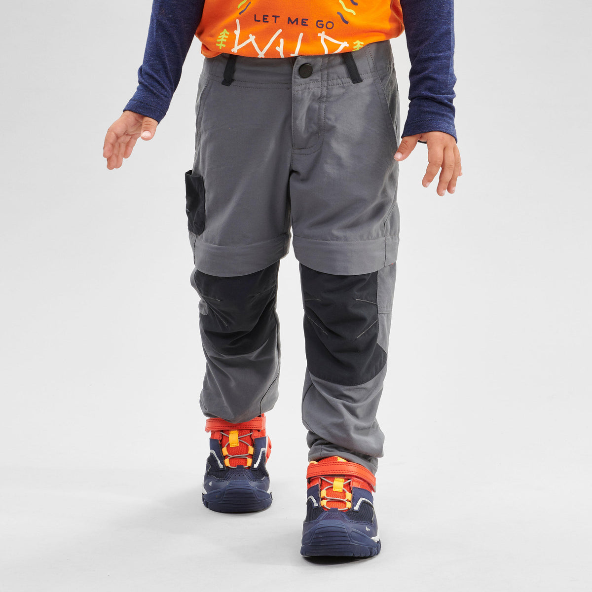 Quechua Kids' Hiking Zip-Off Trousers MH500 2