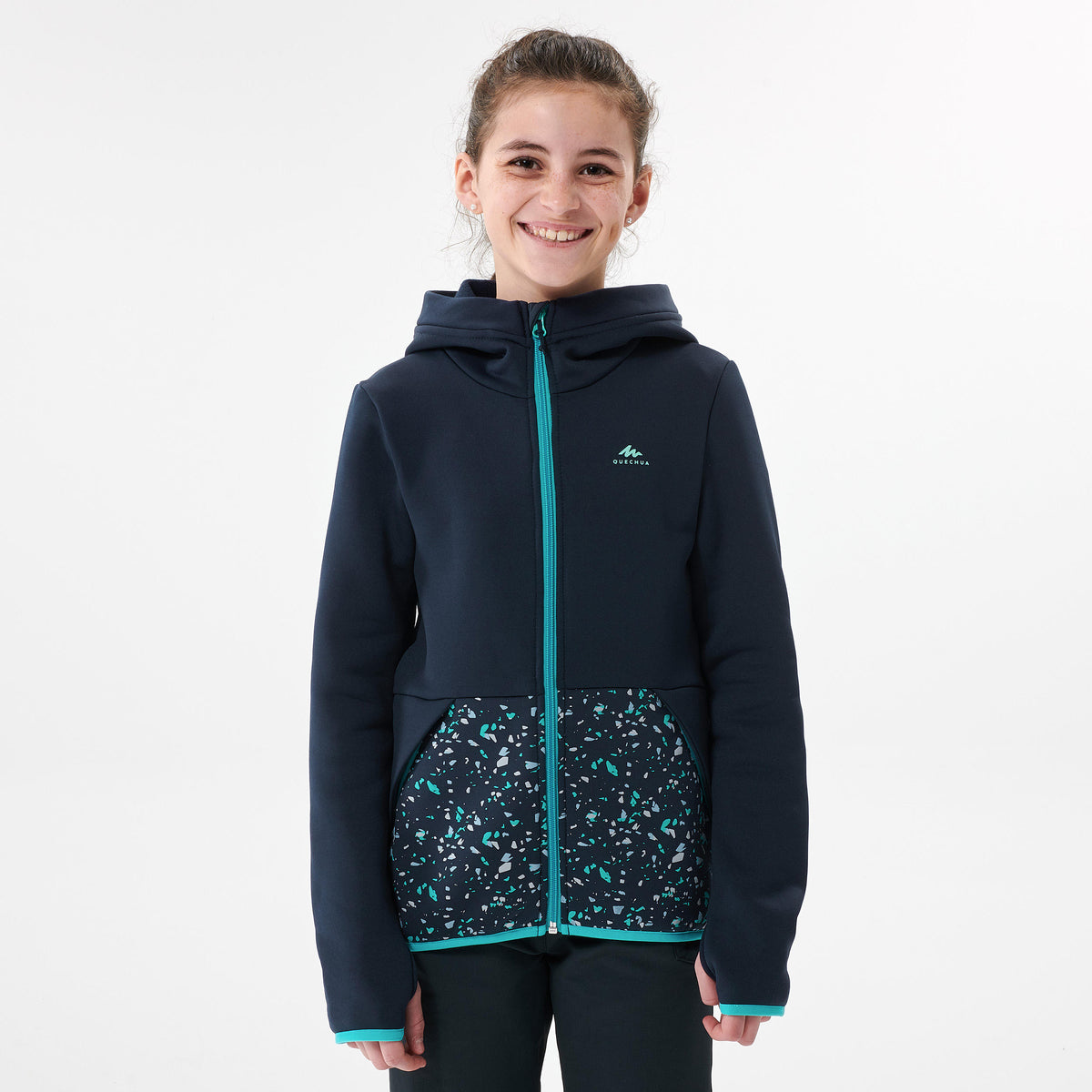 Quechua KIDS’ HIKING FLEECE - MH500 AGED 7-15 