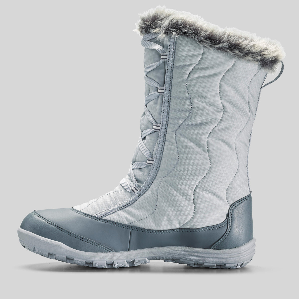 Quechua Women's Warm Waterproof Snow Lace-Up Boots - SH500 X