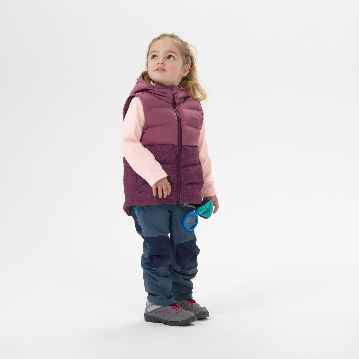 Quechua Kids’ Hiking Sleeves Padded Jacket - Age 2-6 Years 