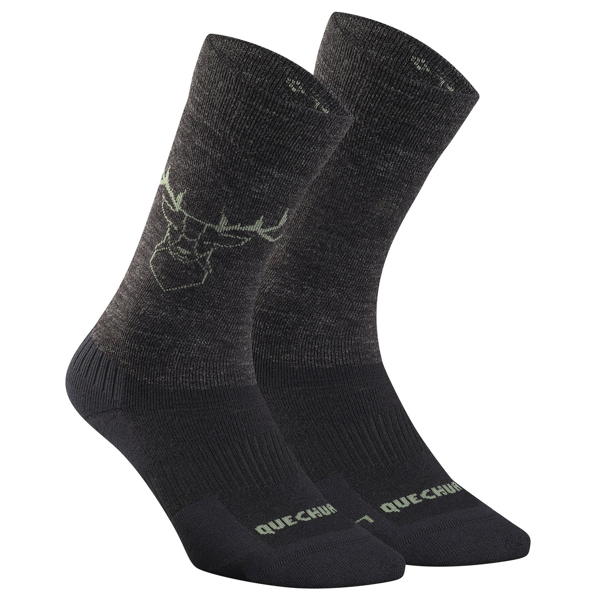 Quechua Warm Hiking Socks SH500 Mid 2 Pairs