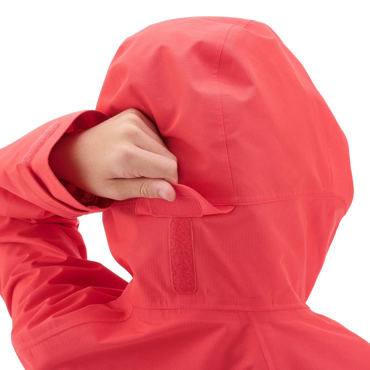 Quechua Kids’ Waterproof Hiking Jacket - MH550 - Coral - Age 7