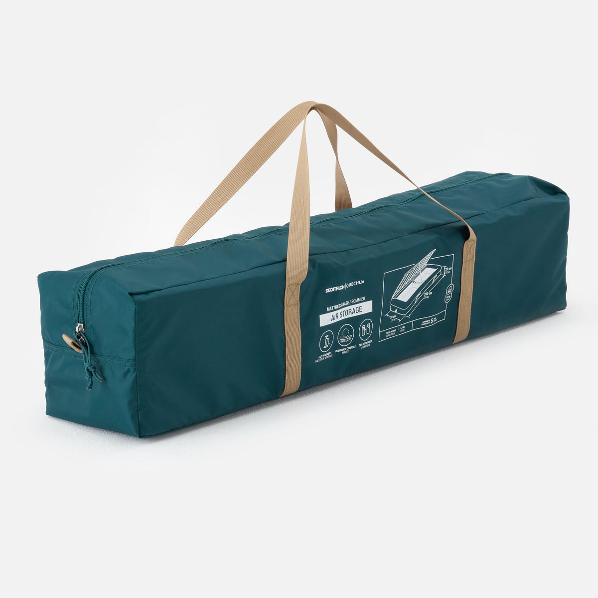 Quechua INFLATABLE CAMPING BED BASE - CAMP BED AIR + STORAGE 70 CM - 1 PERSON