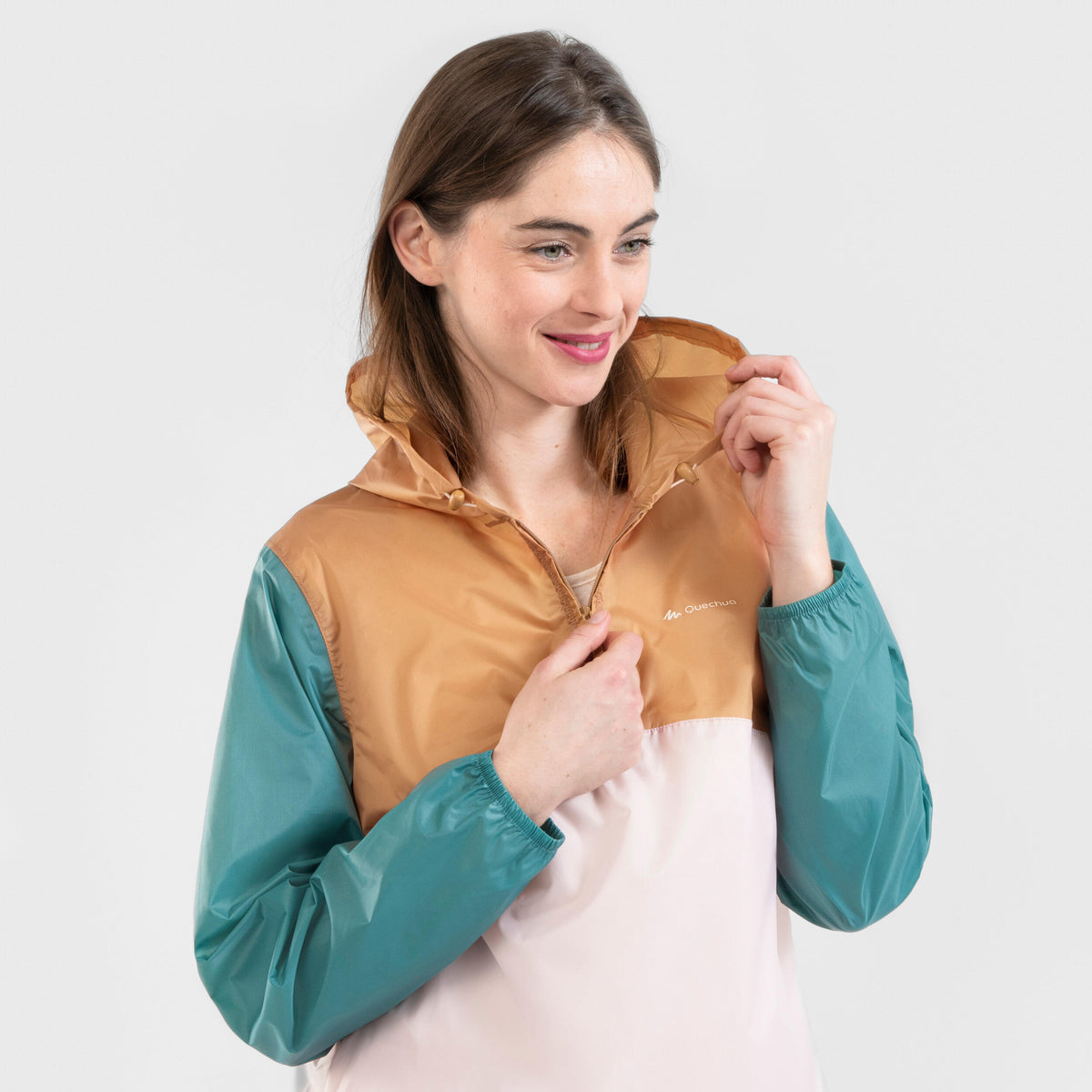 Quechua Women's Windproof And Water-repellent Hiking Jacket 