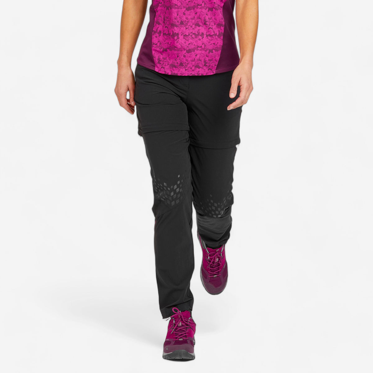 Quechua Women's Convertible Mountain Hiking Trousers 