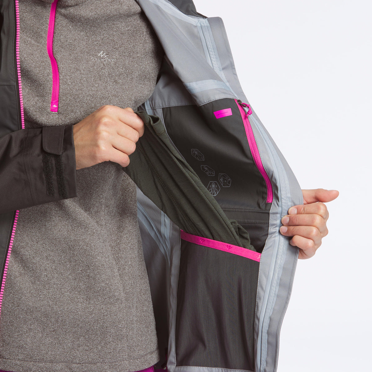Quechua Women's Waterproof Mountain Walking Jacket 