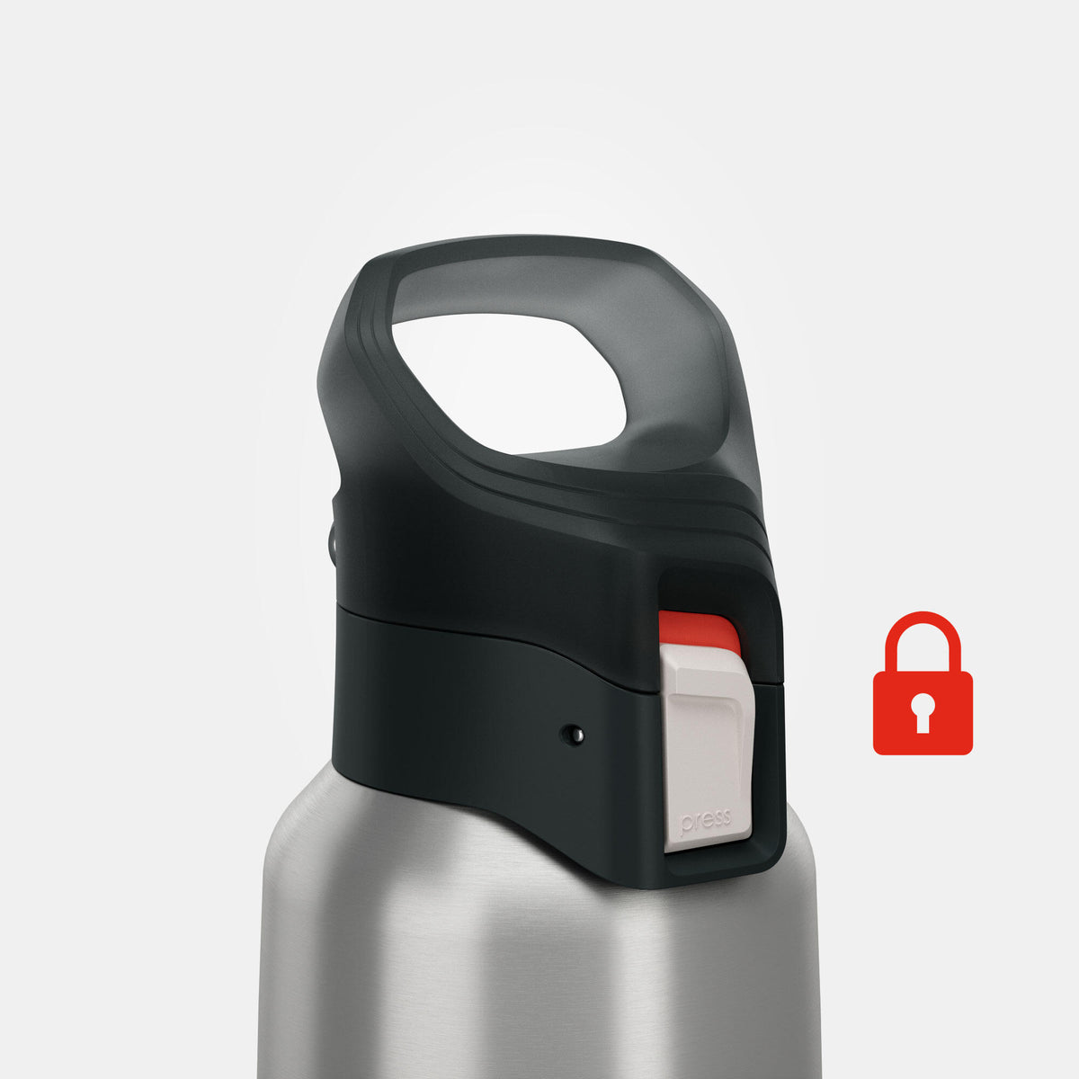 Quechua Isothermal Stainless Steel Hiking Flask MH500 0.5 L Turquoise
