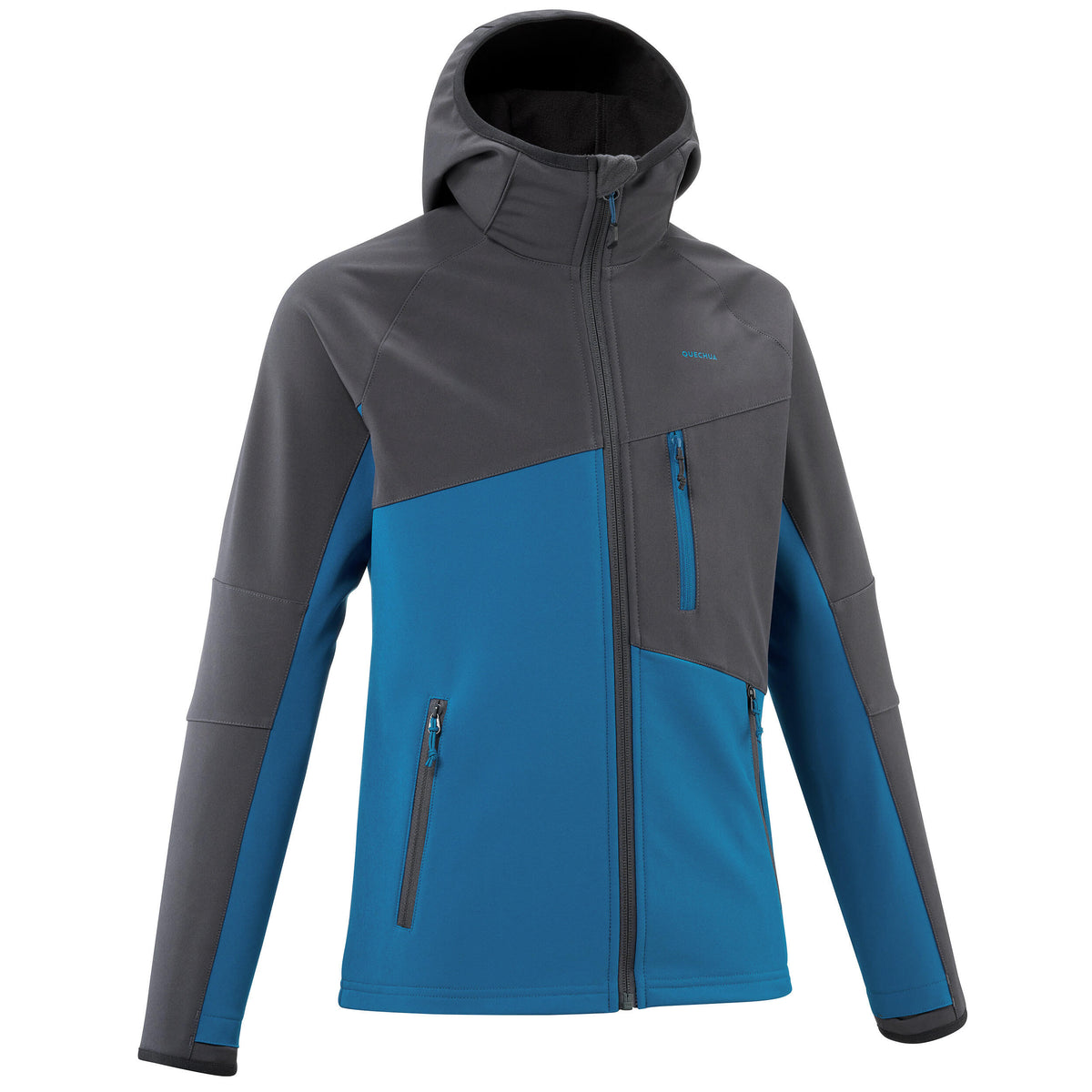 Quechua Kids’ Softshell Hiking Jacket - MH550 Black 