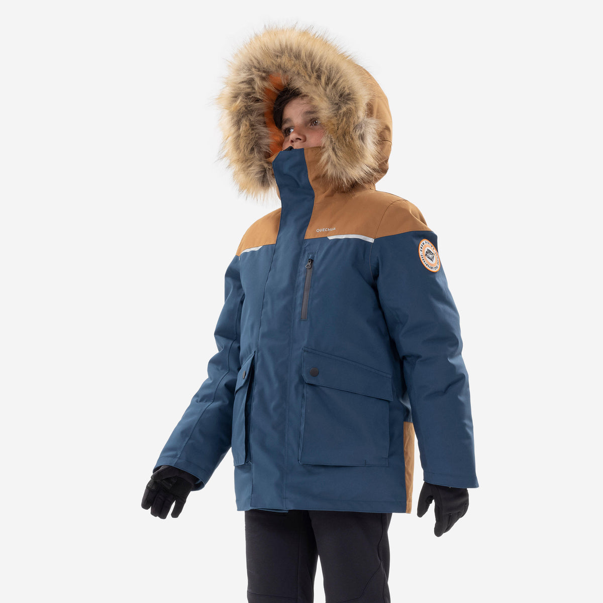 Quechua KIDS’ WARM AND WATERPROOF HIKING PARKA - SH900 -23°C - 7