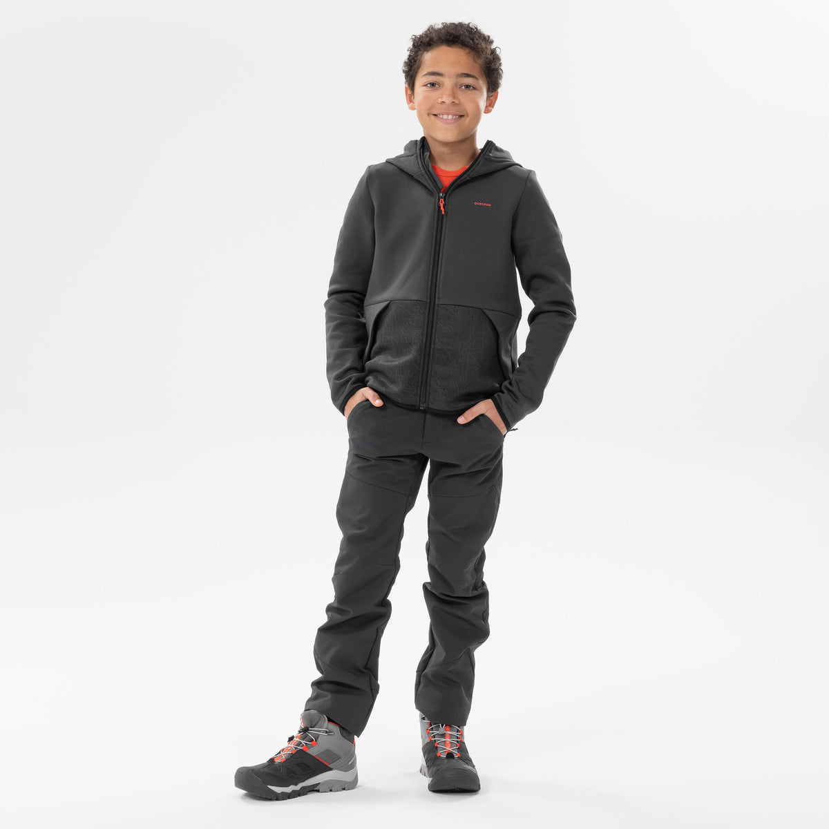 Quechua KIDS’ HIKING FLEECE JACKET - MH500 AGED 7-15 