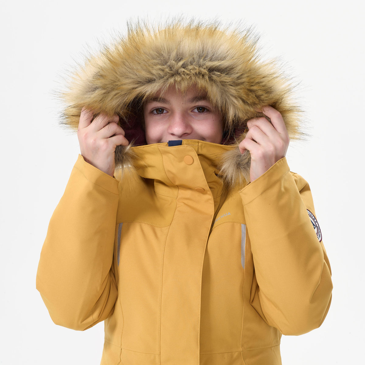 Quechua KIDS’ WARM AND WATERPROOF HIKING PARKA - SH900 -17°C - 7
