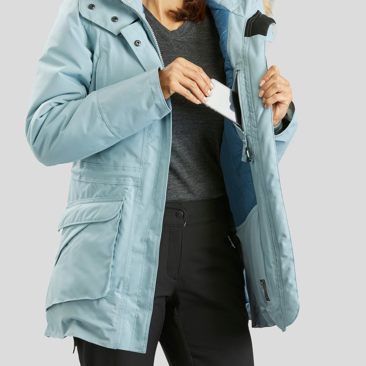 Quechua Women’s Winter Waterproof Hiking Parka - SH500 U-WARM 