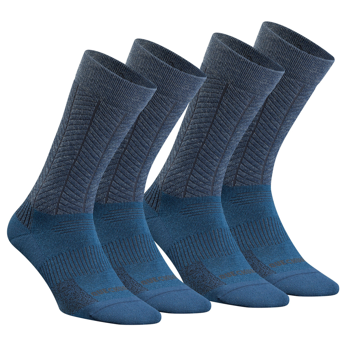 Quechua Warm Hiking Socks SH500 Mid 2 Pairs