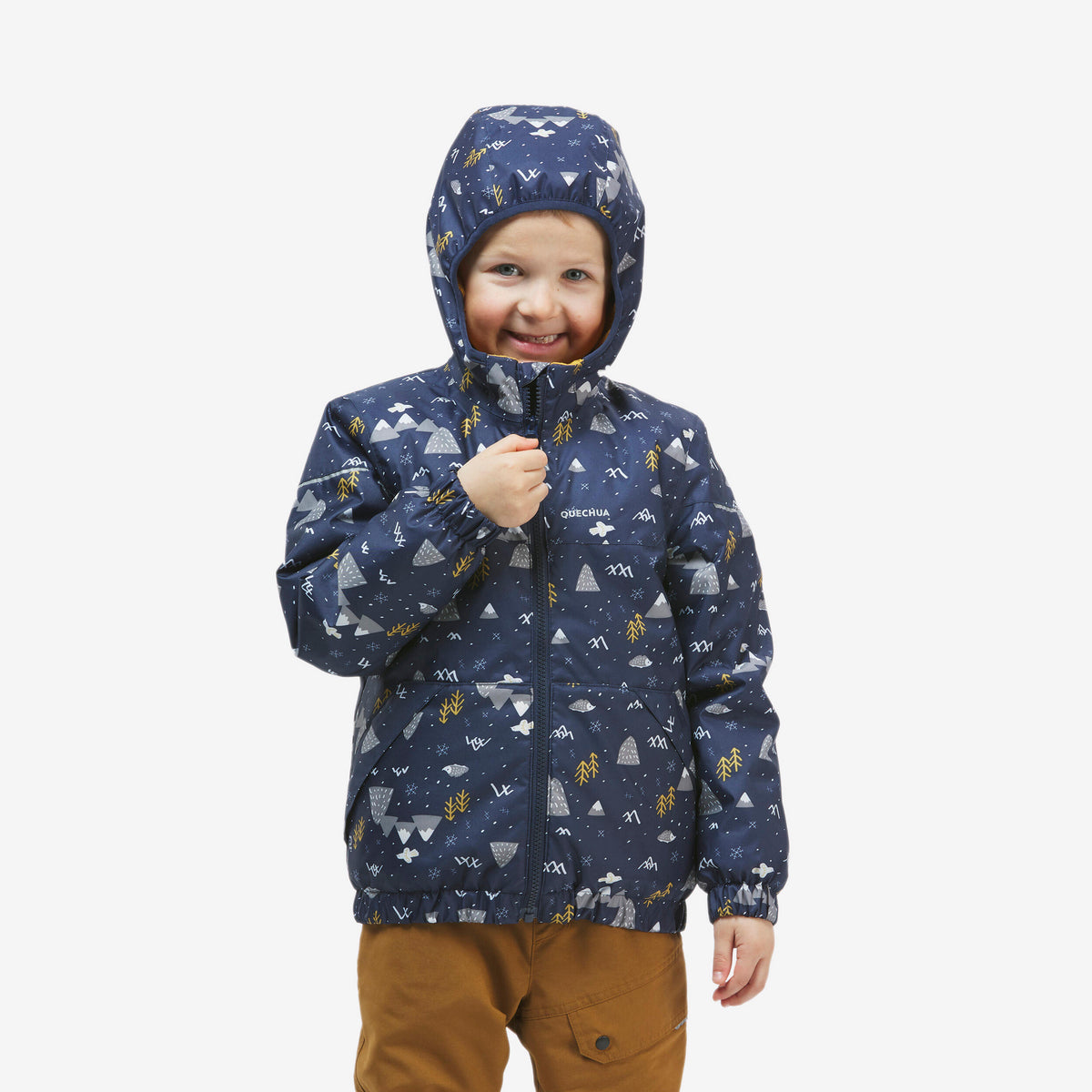 Quechua KIDS’ WATERPROOF WINTER HIKING JACKET - SH100 - 2
