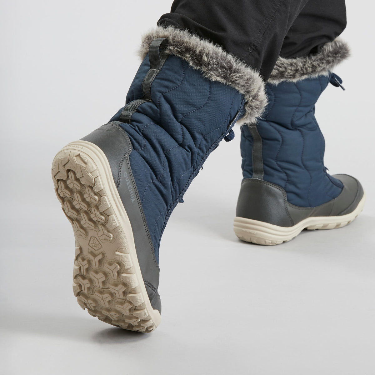 Quechua Women's Warm Waterproof Snow Lace-Up Boots - SH500 X