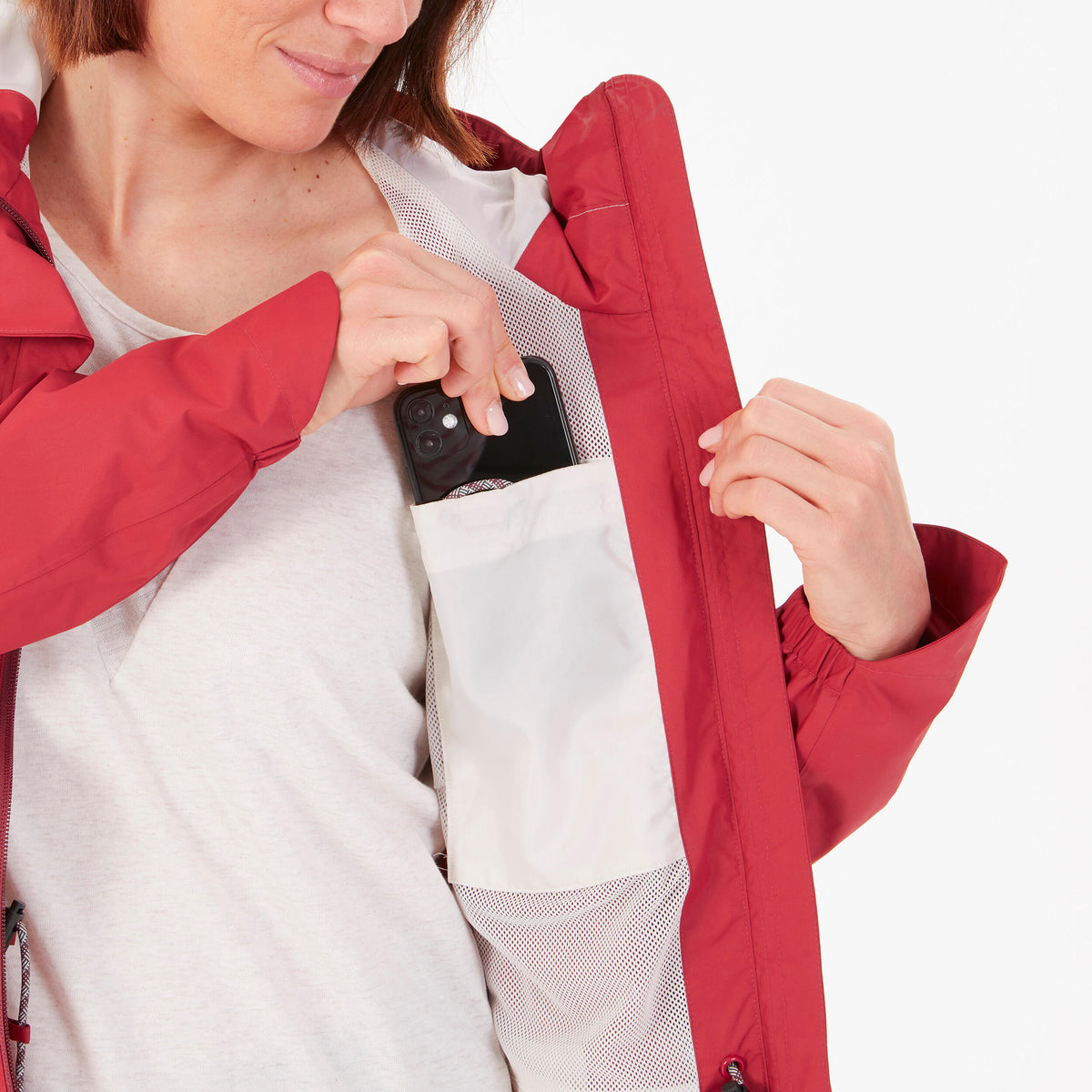 Quechua Veste Imperméable De Randonnée - NH500 Imper 