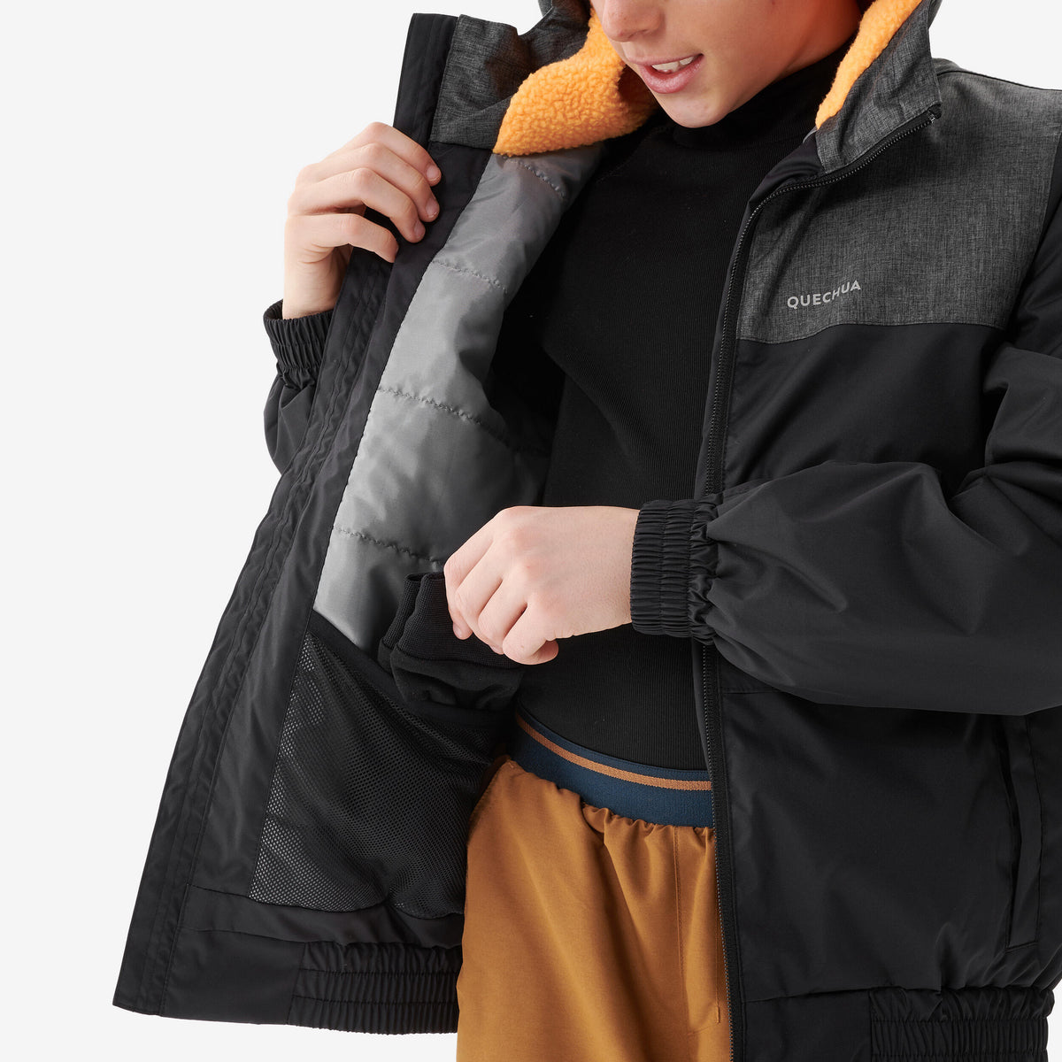 Quechua KIDS’ WARM AND WATERPROOF WINTER HIKING JACKET - SH100 -3.5°C - 7